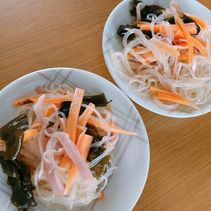 春雨をレンジでって言うのは思いつきませんでした！暑いと火も使いたくないし、味も吸って一石二鳥！簡単なのであと一品足りないとかにまた作りたいと思います！